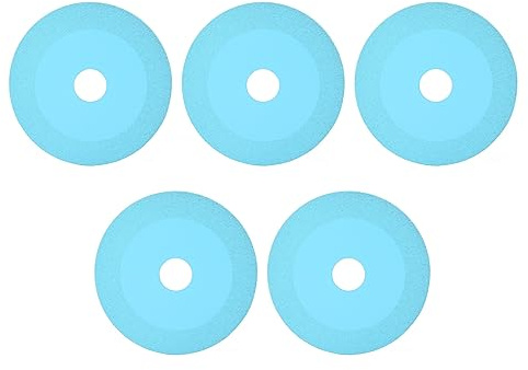 Disco di taglio in vetro diamantato 5pcs da 100 mm mm da 4 pollici lama segale ultra sottile per macinare bottiglie di vino in giada in vetro piastrella blu blu