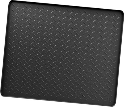 FytStycale Tapete Protector para Electrodomésticos, 60 X 50 Cm, Tapete para Lavadora-Secadora, Cubierta de Superficie, Colocación Segura, Accesorios con Borde El, Negro