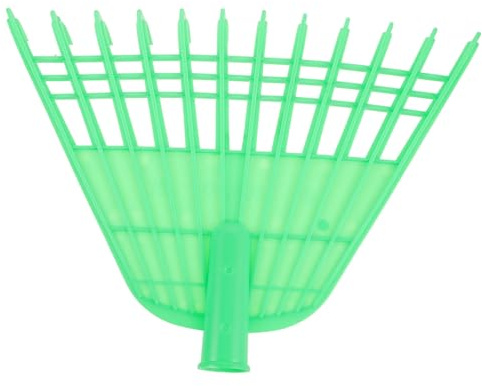 ELAYARD Râteau de Jardin Robuste en Plastique Grosse Taille Vert, Râteau à Feuilles Multifonction pour Jardinage Extérieur, Nettoyage Pelouse et Collecte Déchets, Outil Manuel