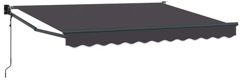 vidaXL Toldo retráctil Gris Antracita 3,5 x 2 m Poliéster y Metal