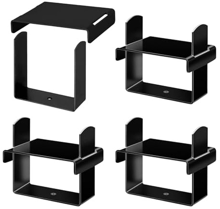 4 Pcs Stainless Steel 2.5”Wide Leaf Spring Clamp Kit, Heavy Duty Leaf Spring Bend Repair Clip, Lock Leaf Spring Together for Vehicles Stabilizing Control, Black