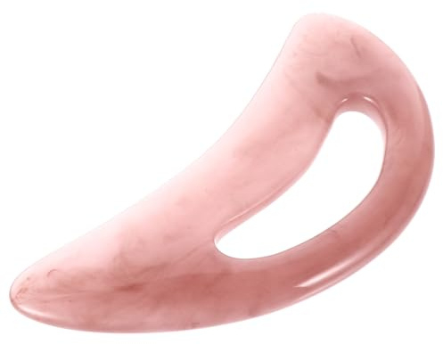 GETAJGHSD Raschietto per Massaggio in Resina di Cera D'api Rosa, Tavoletta Portatile per Gua Sha, Materiale Salutare, per Piedi e Spalle, per Turisti e Sportivi