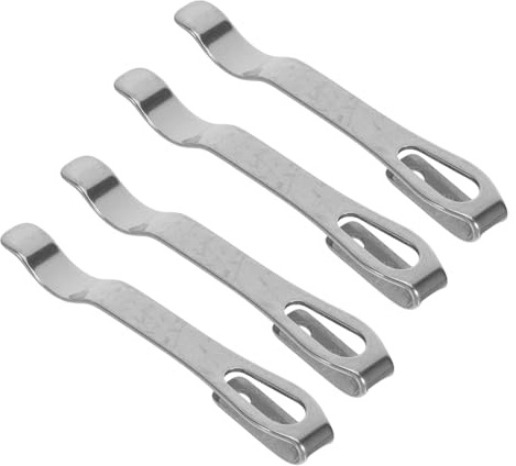 Yardwe Taschenclips und Komfortablem Griff für Messer und Werkzeuge 4 Stück Edelstahl mit Verschleißfester Oberfläche für Täglichen Gebrauch in Küche und Outdoor