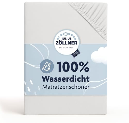 Julius Zöllner Matratzenschoner – Spanntuch wasserdicht – OEKO-TEX Standard 100 - hypoallergen, atmungsaktiv, Nässeschutz für Baby- & Kinderbett 70x140 cm