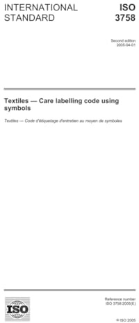 ISO 3758:2005, Textiles - Care labelling code using symbols