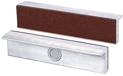 Heuer 11125 Mors de protection en aluminium avec aimant Largeur de mâchoire 125 mm