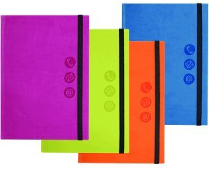 Pagna 5 x Adressbuch A5 mit Register farbig Sortiert