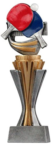Pokal Trophäe Tischtennis mit Sockel in Gold / Silber Größe S, M und L