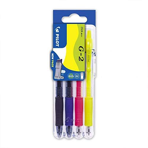 Pilot Set2Go G207 einziehbares Gel, 0,7 mm, sortiert, 4 Stück