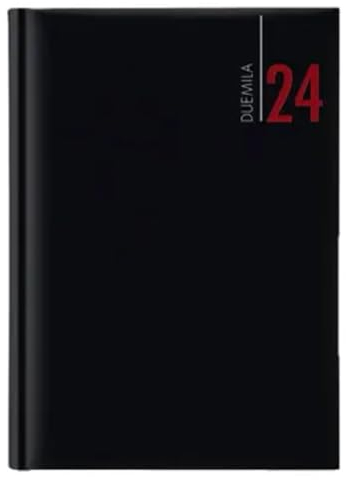 Terminplaner 2021, A5, schwarz, aus Kunstleder, Format 15 x 21 cm, inkl. Stift