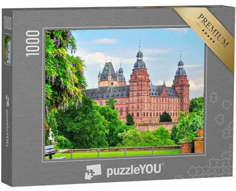 puzzleYOU: Puzzle 1000 Teile „Imposantes Schloss Johannisburg in Aschaffenburg“ – aus der Puzzle-Kollektion Burgen