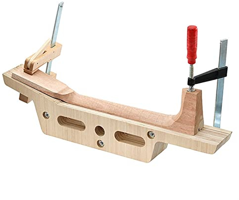 TSTS Gitarrenhals Trimmen Stützform Polieren Feste Stütze Holzform DIY Schablonenherstellungswerkzeug Gitarren-Werkzeuge