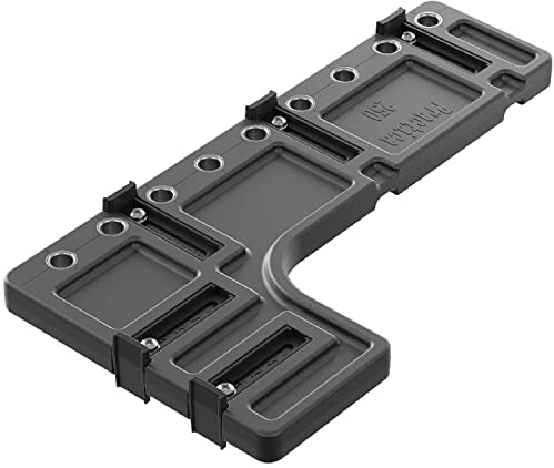 HETTICH 9219328 AvanTech You Verarbeitungshilfe (Bohrhilfe) Practica 250 Bohrlochführung für die Frontbefestigung, Silber