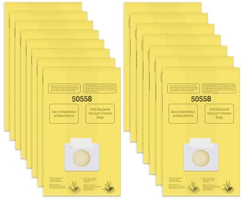 Vacuum Cleaner Bags Replacement for Kenmore Canister Type C/Q 5055, 50555, 50557, 50558, 200 Series, 400 Series, 600 Series, 700 Series, 800 Series and Pana·sonic Type C-5, C-18 Series Vacuum, 15 Pack