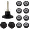 10 Stück Grobschleifscheibe Schleifscheibe Reinigungsscheibe - 50mm 2 Zoll CSD Scheibe Set, Schwarz Reinigungsscheibe Set für Oberflächenbearbeitung oder Lackentfernung Polieren