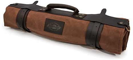 Dickies Organizador Grande de Cuchillos de Chef y Rollo de Almacenamiento, Lona Encerada y Cuero (57124)