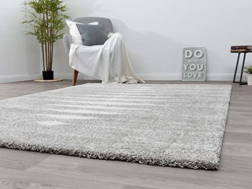 Steffensmeier Wohnzimmer Teppich Contemporary Comfort | Qualitätsteppich aus Europa, in Raute Grau, Größe: 200x290 cm
