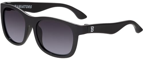 Babiators Polarized Navigator | Jet Black | Smoke Lenses | Ages 3-5
