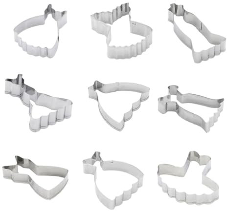 Ciieeo 9St Schokoladenformen Kuchenfondant Ausstechformen zum Thema Kleidung Rock Kekse Fondant-Ausstecher Keksausstecher Rostfreier Stahl Cutter Stanzen Schimmel Kind