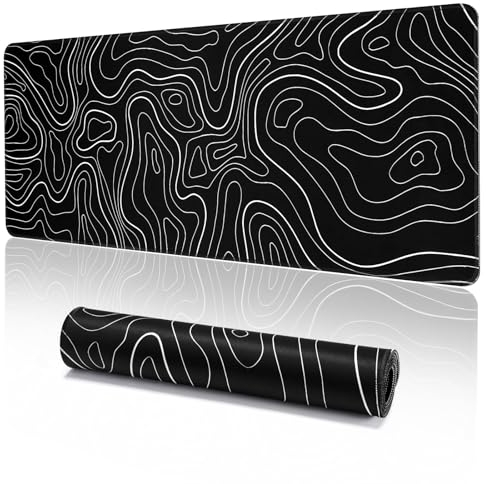 EFISH Tapis de Souris de Jeu Grand Tapis de Bureau (800×300×3MM) Tapis de Souris Lavable Tapis de Bureau pour Ordinateur Portable, Tapis de Souris Japonais avec Base en Caoutchouc antidérapante.