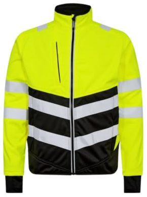 FE Engel Sicherheits Warnschutz Softshelljacke Warngelb/Schwarz Gr. 4XL