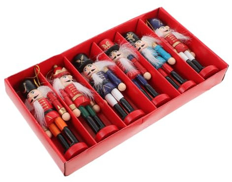 Ciieeo Casse-Noisette Bois Soldat Figurine Peint Décoration Bureau Marionnettes Décoratives