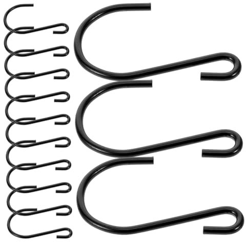 HOLIDYOYO 20stücke Metall S-haken Für Küche Türhänger Für Mäntel Taschen Und Vielseitige Dekorative Aufhänger Für Schlafzimmer Badezimmer Und