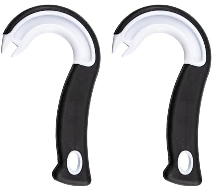2 Pcs Ring Pull Can Opener Aid, Can Ring Pull Opener, Can Pull Tin Ring Opener, J-Shaped Ring Pull Can Opener for Weak Hands Opens Cans with Ease