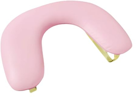 Milageto Handauflage Nagelstudio für Nageltisch, U-Form Nägel Armauflage, PU Leder Wrist Rest für Nägel, abnehmbarer Ständer, Maniküre-Armlehne, Nagel-Handauflage für Tisch, Salon, Nagelstudio, Rosa