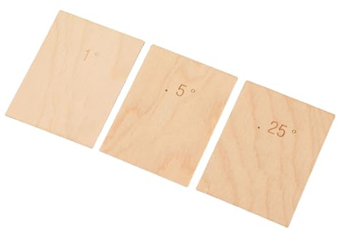 Maple Wood Gitarrenhals Shim Set, Gitarrenzubehör für Einfache Winkeleinstellung, 3pcs Sturdy Gitarrenhalsplatte Dichtung aus Ahornholz (Gitarrenhals Shim)