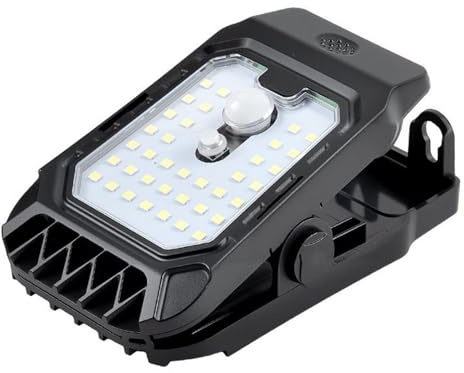 Zegaqae Lampada Solare Esterna - Lampade Per Esterno Impermeabili | LED a Clip con Sensore di Movimento per Cortile Recinzione