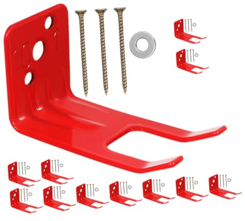 HOMSFOU Estante Para Extintores De Metal Soporte De Pared Para Extintor Rojo Diseño Para Rápida Identificación Hogar o Oficina