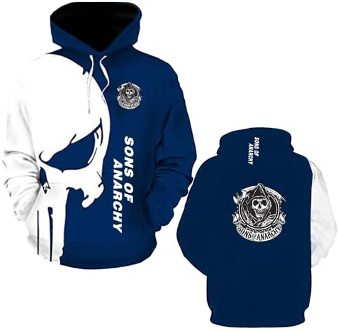 Sudaderas con Capucha Manga Larga para Hombre De A.na.RC.h.y S.on.s. Gráficos 3D Ropa Deportiva -C||l
