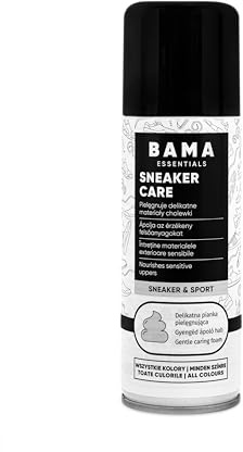 Bama Sneaker Care Schiuma Detergente - Detergente Sneakers & Scarpe per Molti Colori e Materiali, per Camoscio, Tela, Pelle Liscia, Mesh e Scarpe con Membrana, 200 ml