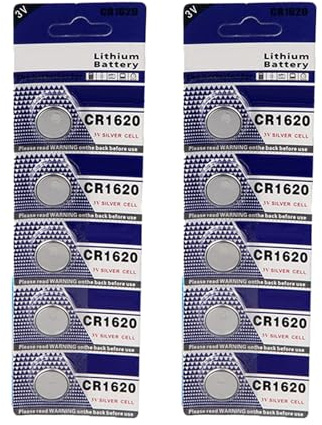 Laikoutd Lot De 5 Ou 10 Piles Bouton CR1620 pour Une Alimentation À Long Terme pour Montres Et Porte-clés Alimentation Fiable