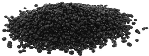 KONTONTY Ghiaia Nera per Acquario 500g, Pietre Decorative per Piante Acquatiche e Vasi di Fiori, Ciottoli Neri Levigati per Decorazione Terrari e Paesaggistica Interna