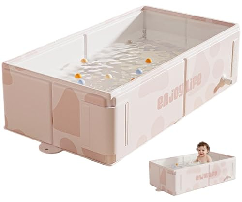 Bañera plegable para bebés, bañera plegable para bebés con soporte ergonómico para recién nacidos y niños pequeños, portátil que ahorra espacio, estilo 3 para