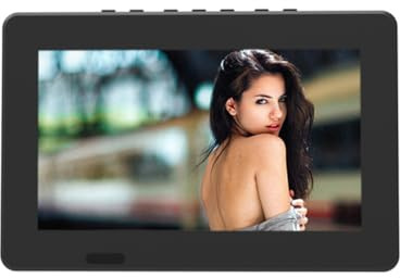 Qomcsrl Televisore Portatile Digitale 7 Pollici ATSC con Batteria Ricaricabile Integrata, Lettore Video 1080P HD LED Supportato.