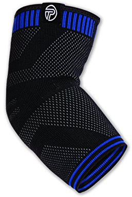 Pro-Tec Athletics 3D Compression Elbow Sleeve, Elbow Brace, Compression Sleeves, Pain Relief, Men & Women, Tennis Elbow Support, Easy to Use, Working Out