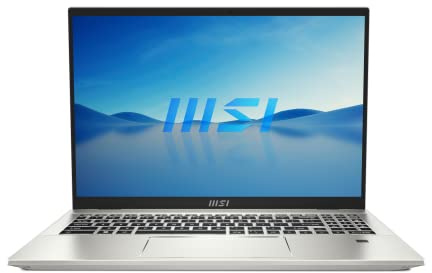 MSI Prestige 16 Evo Laptop (A13M-239UK), Latest Inter Core i7-13700H, 16 16:10 QHD+ 165Hz Panel, Iris Xe Graphics, 16GB, 1TB SSD, Windows 11 - Urban Silver