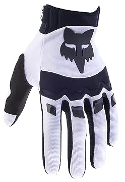 Fox Racing Dirtpaw Glove - Gepolsterte Knöchel, gepolsterte Handfläche, hoher Komfort, verstellbare Passform, maximale Beweglichkeit, langlebige Materialien für MX & Offroad, Farbe: White, Größe: L