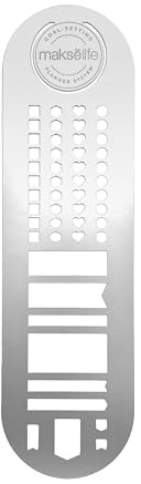 MäksēLife Stainless Steel Stencil Bookmark for Planners and Journals