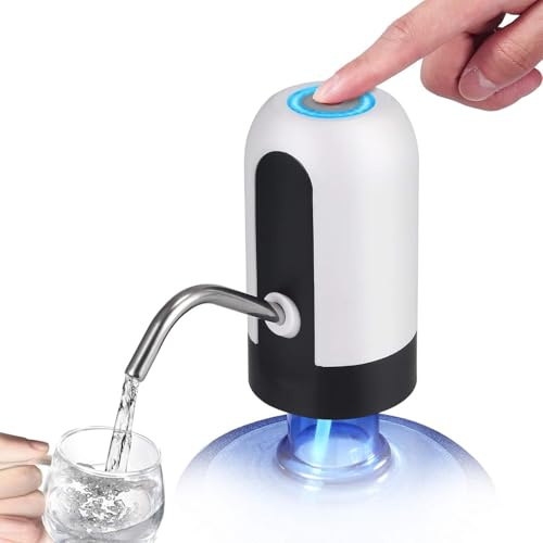 Dispensador de Agua Automático para Garrafa de agua, Bomba de Agua, Dispensador Eléctrico, Carga USB - Batería Larga Duración - Dispensador de Agua con Grifo para Garrafas Extractor De Agua de Calidad