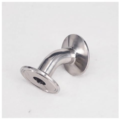 DSZUJTYROP Fit Tube O.D 19mm Tri Clamp 1.5 45 Degree Elbow 304 Stainless Pipe Fitting