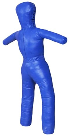 kowaku Muñeco de Entrenamiento de Grappling Y Boxeo, Sin Relleno, Fácil de Transportar, Multifuncional, 110 Cm de Alto, de Piel Sintética, Azul