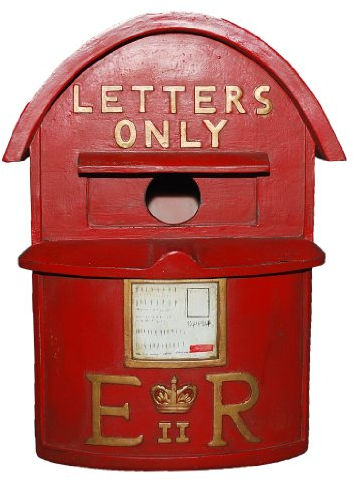 Vivid Arts Vogelhaus, Britischer Briefkasten, rot
