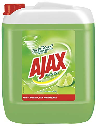 Ajax Allzweckreiniger Citrofrische 10L - Reiniger für Sauberkeit und Frische, ideal für Büro, Betrieb, Praxis oder zu Hause, im praktischen Kanister