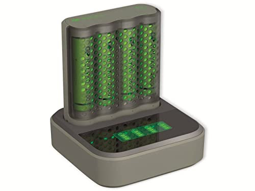 GP Batteries Mainstream Line Docking Station Round Cell Charger with NiMH Micro (AAA), Mig Batteries