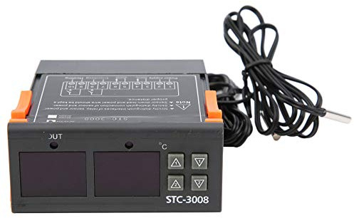 STC-3008 Digitaler Thermostat-Temperaturregler Dual NTC-einstellbarer Thermostatsensorregler(12V)
