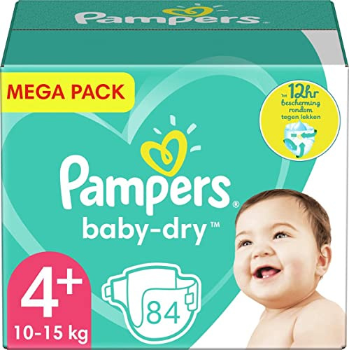 Pampers (Alte Version), Baby Windeln Größe 4+ (10-15kg), 84 Stück